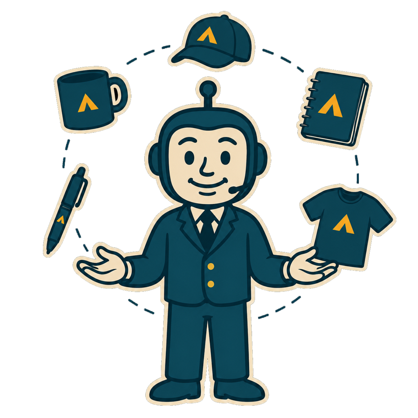Agent IA objets publicitaires — BradBot